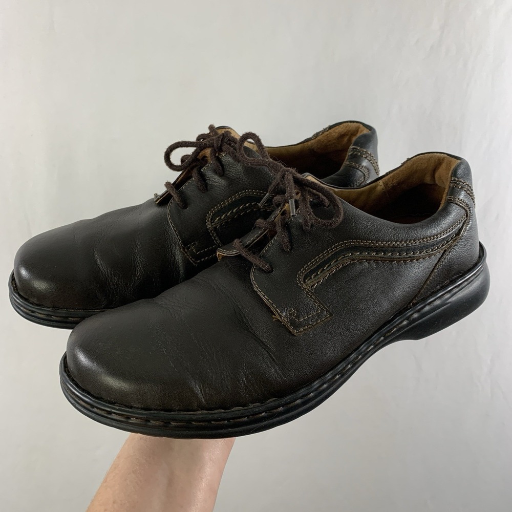 Josef Seibel Mens Y2K Supple Leather Oxford Shoes EU 43 US 9.5-10 Brown Hungary